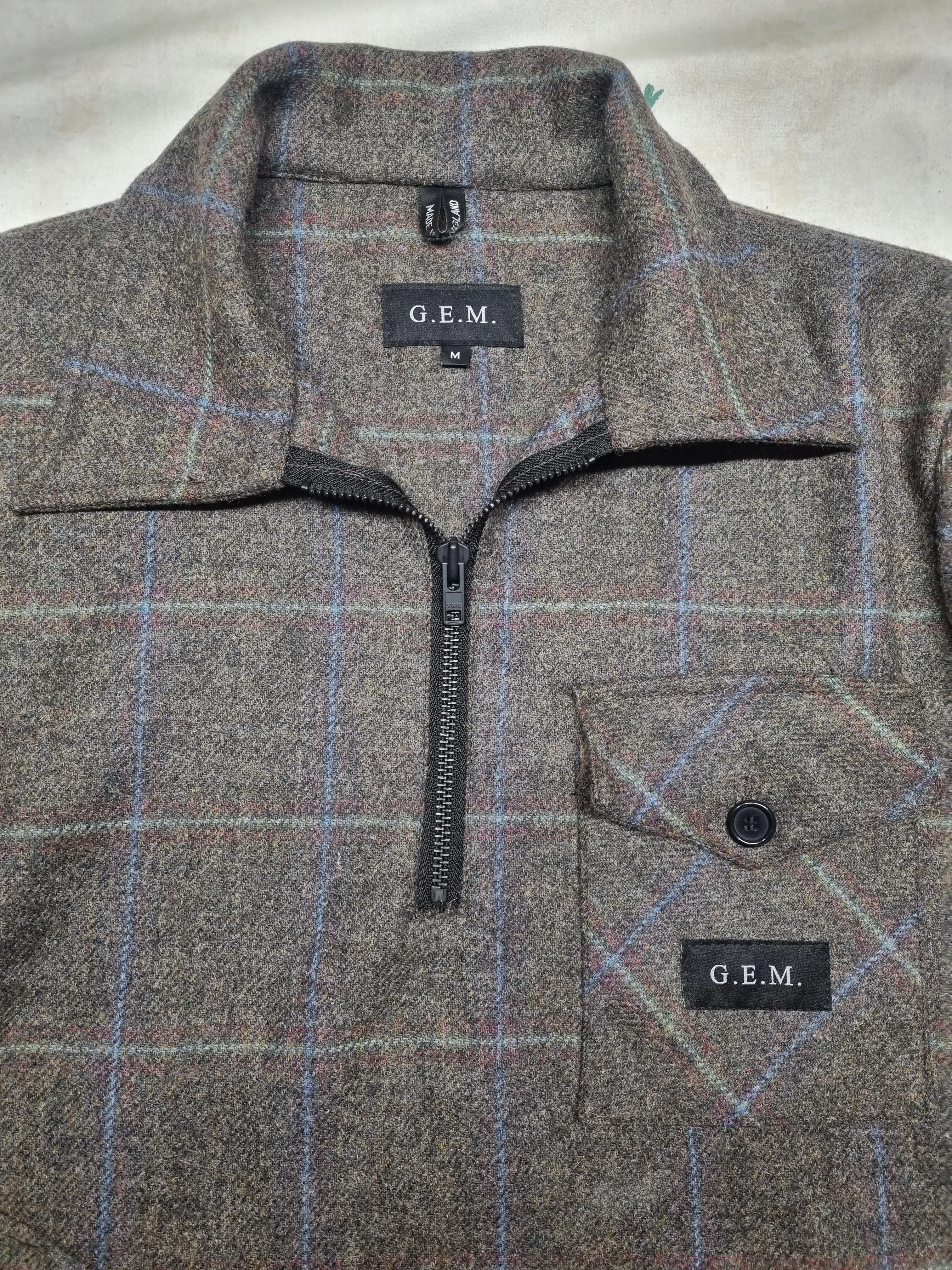 100% Wool Tweed Smock Jacket