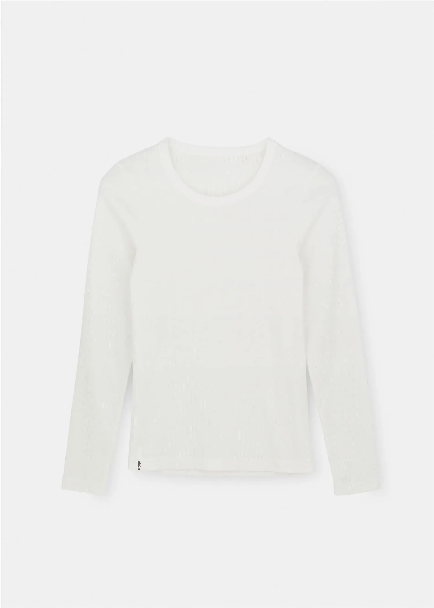 AIAYU - Rib Long Sleeve Tee - Off White