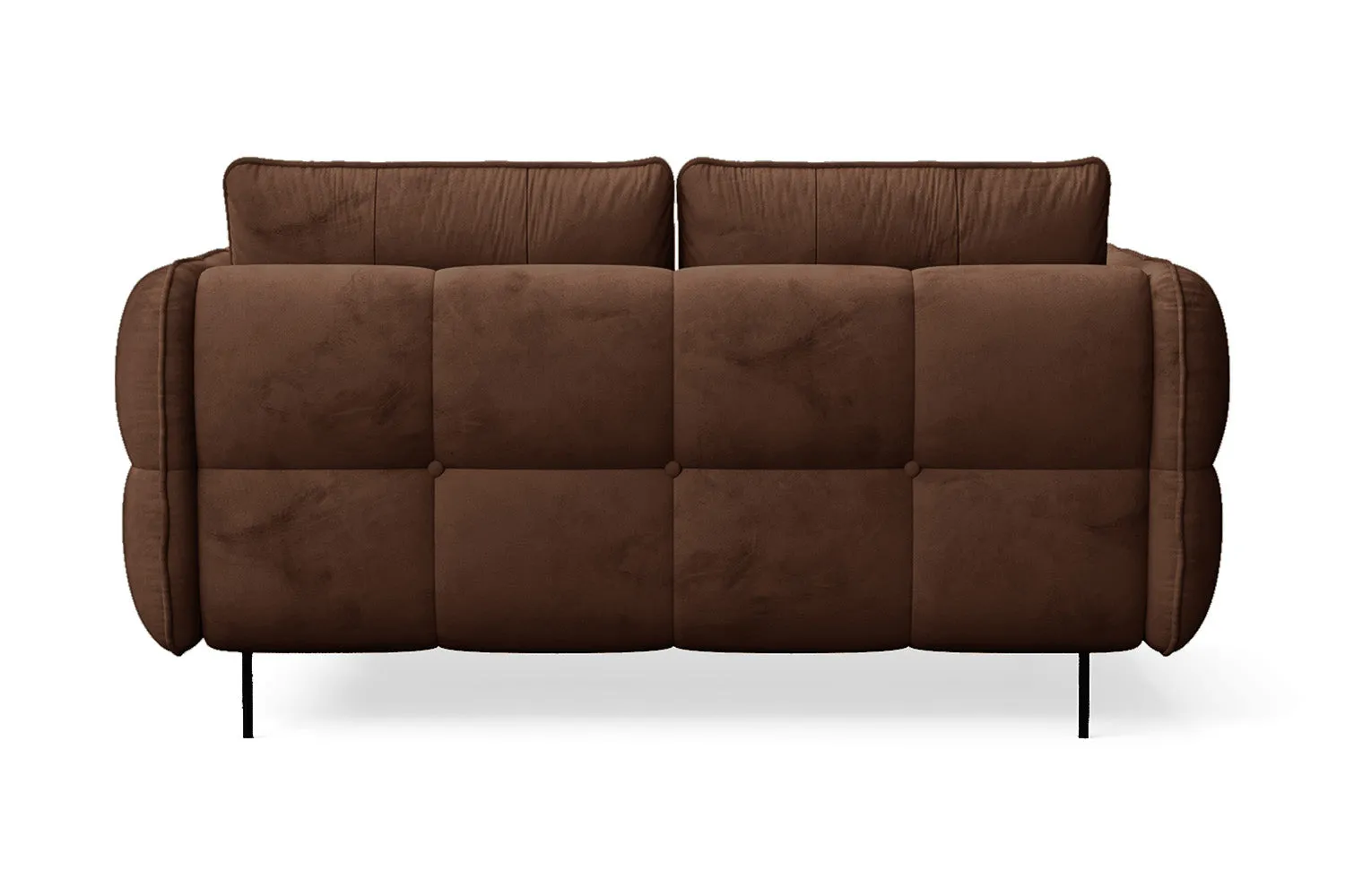 Anzio 2 Seater Sofa Coffee Brown Velvet