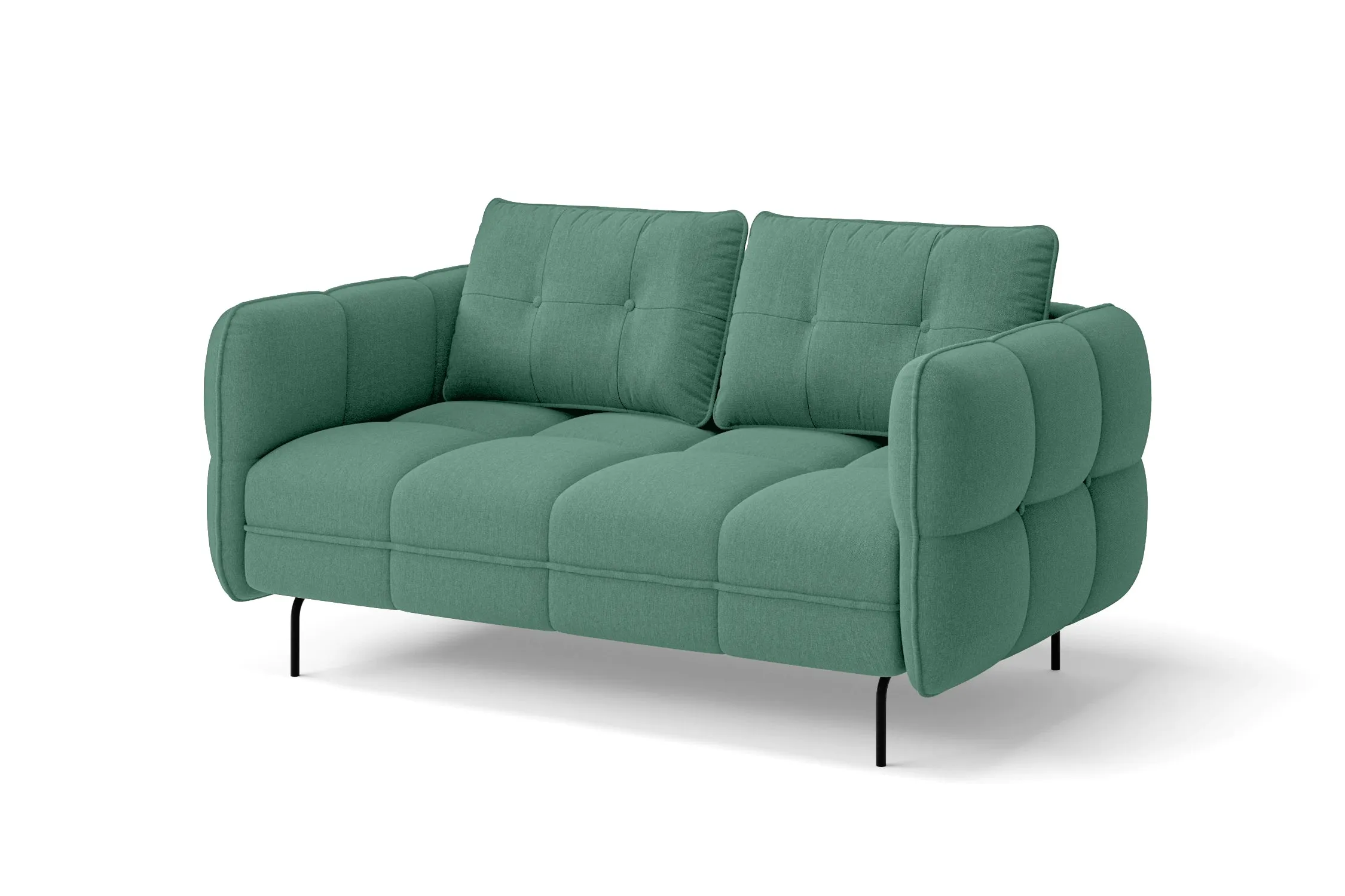 Anzio 2 Seater Sofa Mint Green Linen Fabric