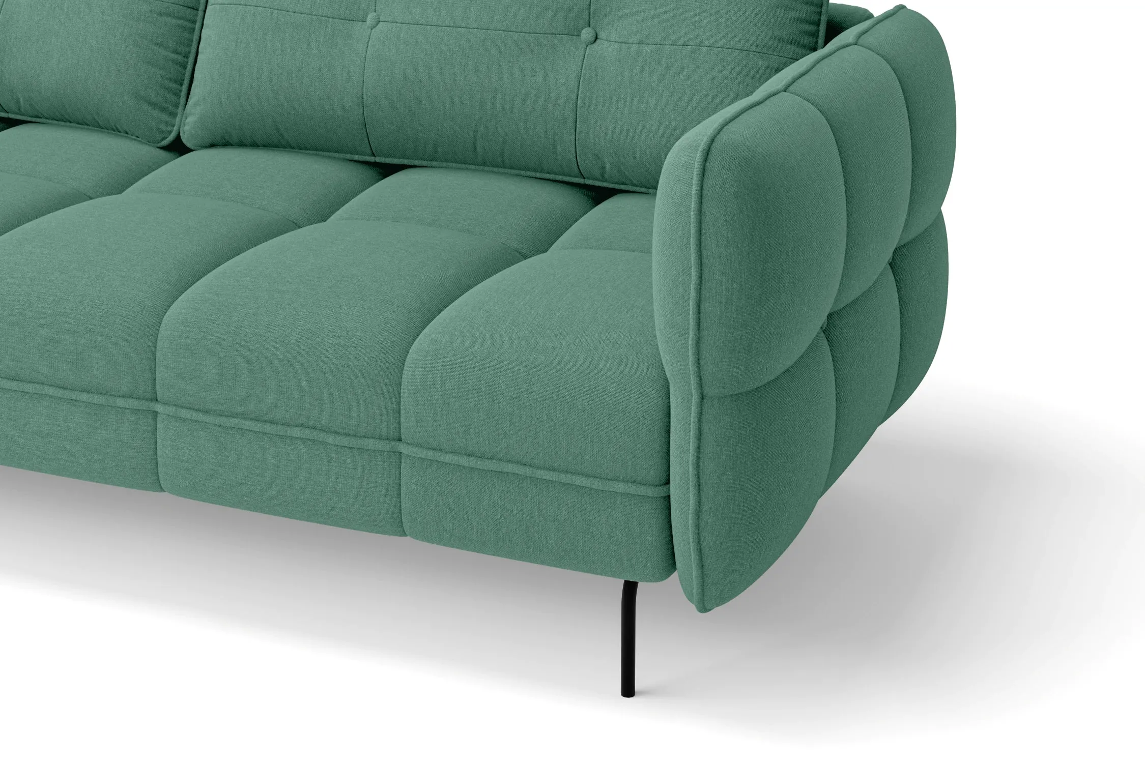 Anzio 2 Seater Sofa Mint Green Linen Fabric