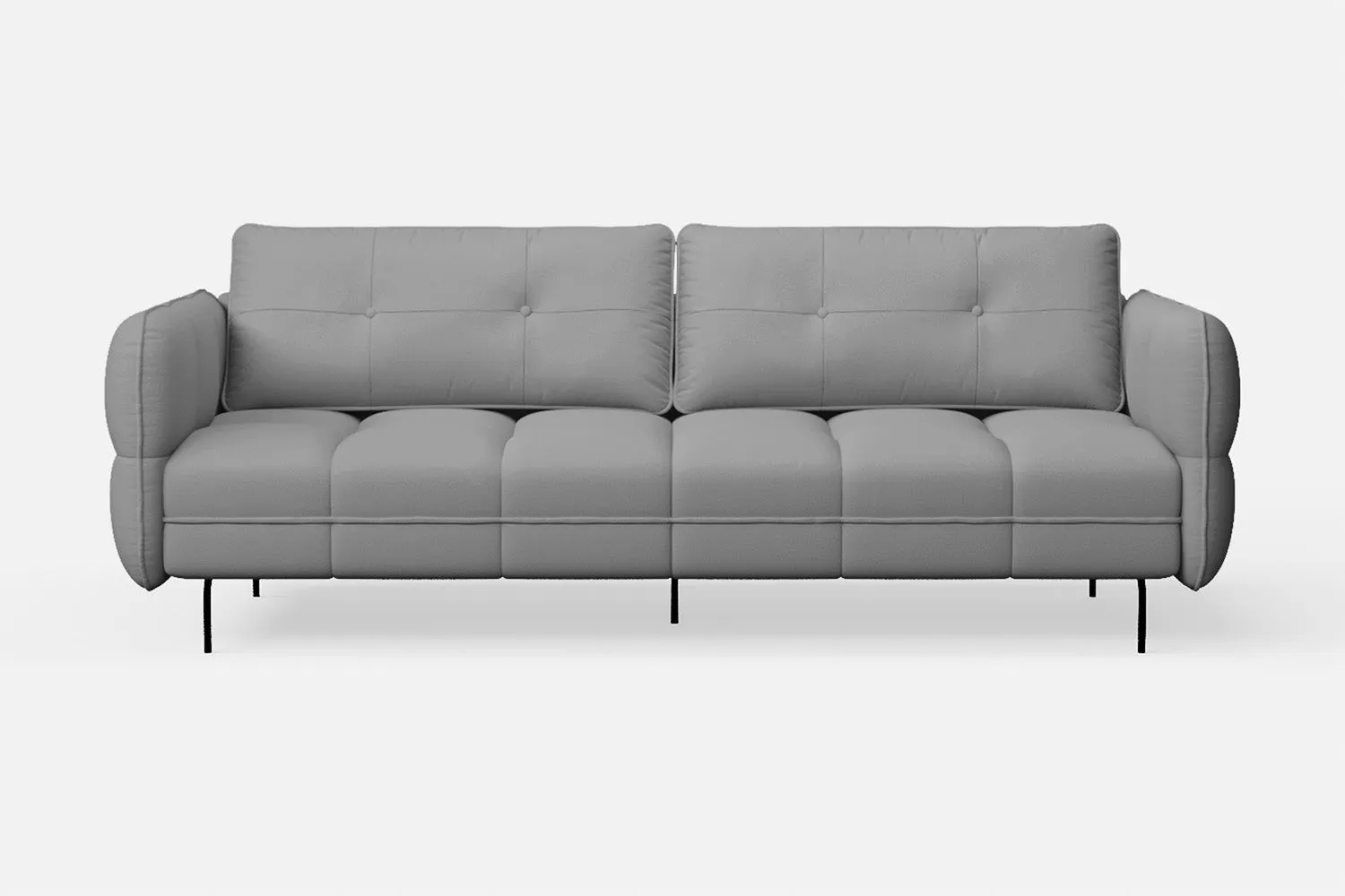 Anzio 3 Seater Sofa Grey Leather