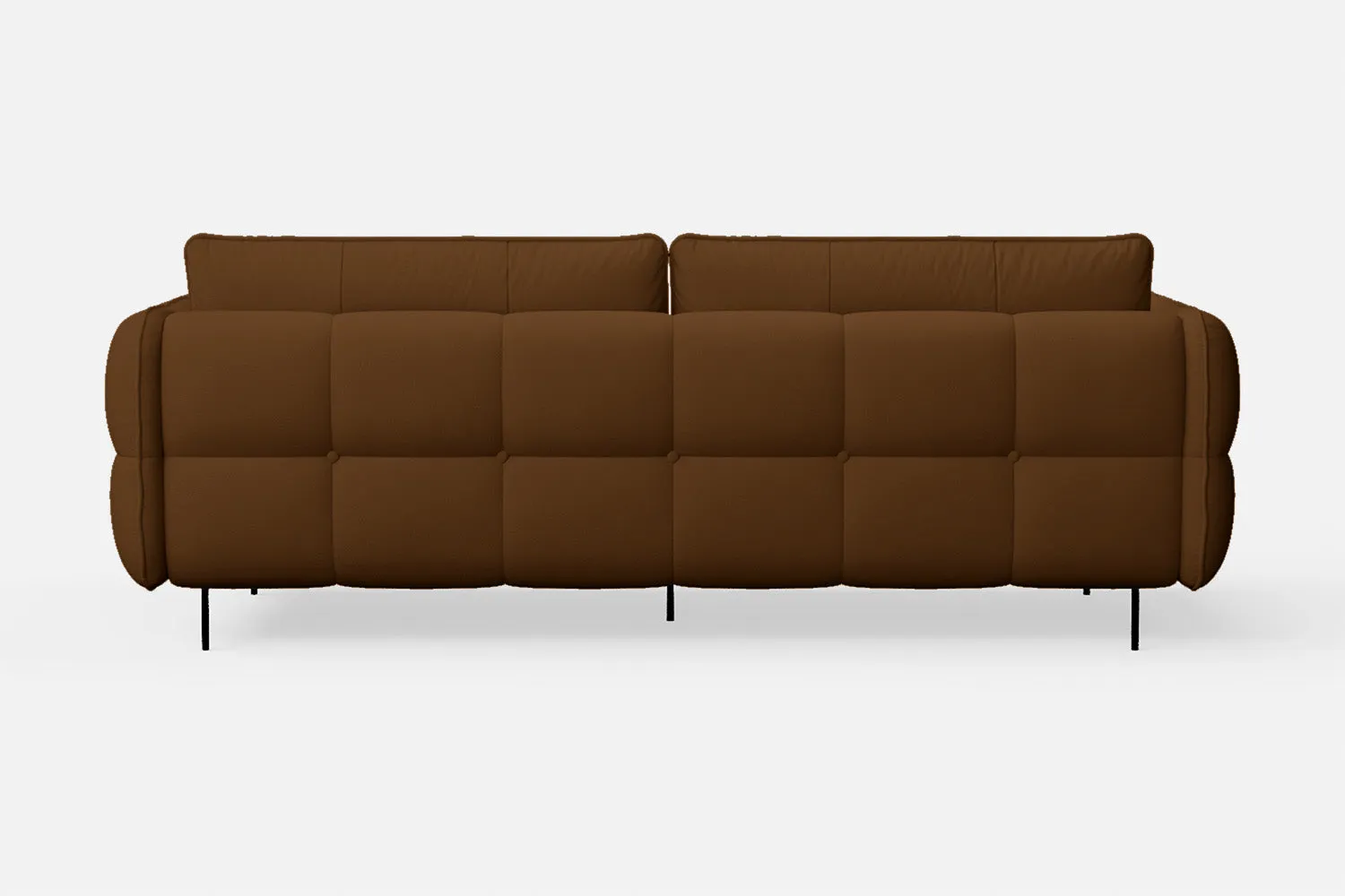 Anzio 3 Seater Sofa Walnut Brown Leather