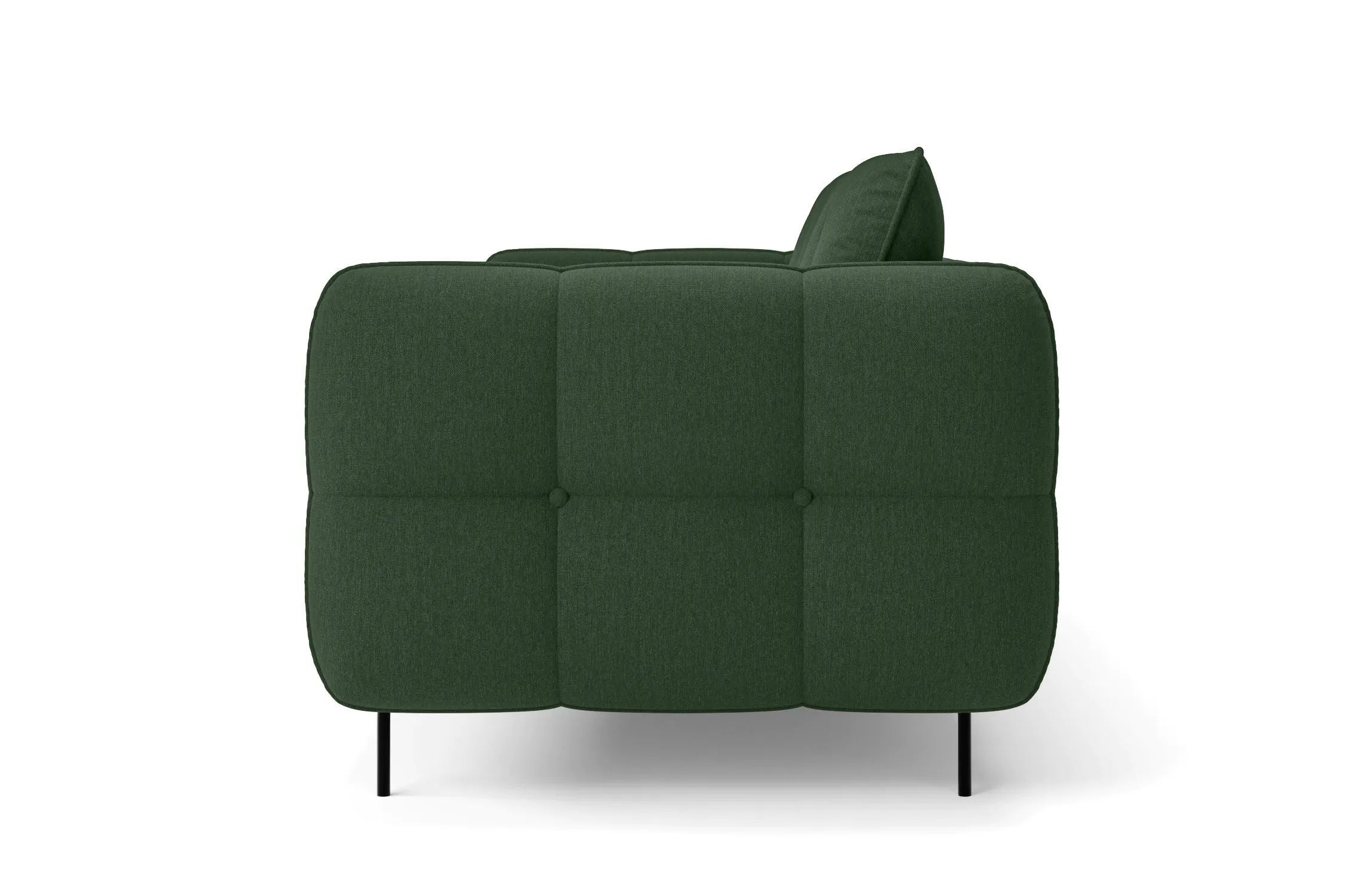 Anzio Armchair Forest Green Linen Fabric