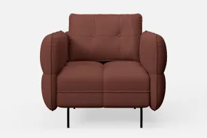 Anzio Armchair Mauve Leather