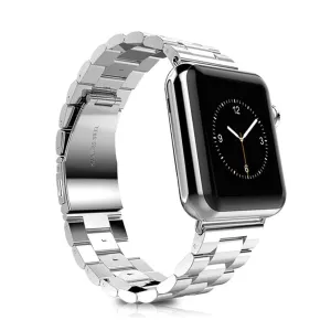 Apple Watch 42mm XINCUCO series stainless steel watch strap with axle connectors - Black