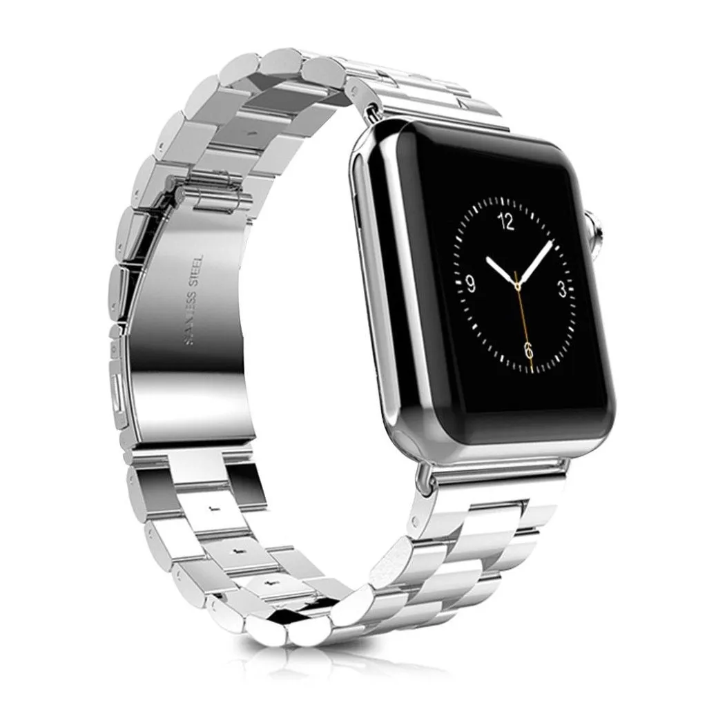 Apple Watch 42mm XINCUCO series stainless steel watch strap with axle connectors - Black