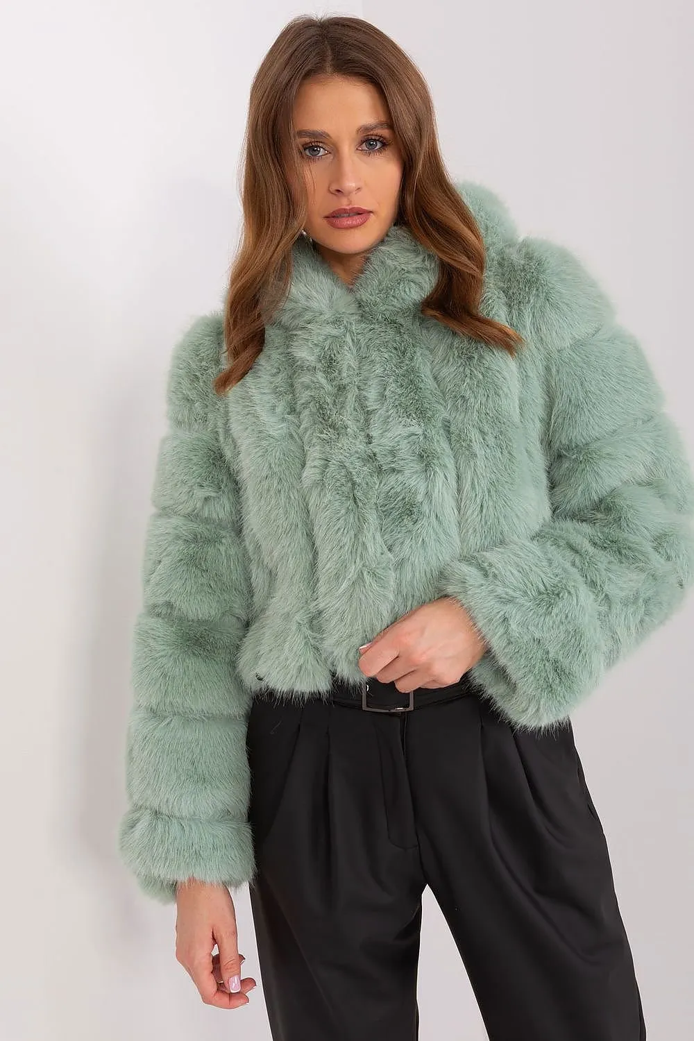 AT Fuzzy Cropped Jacket