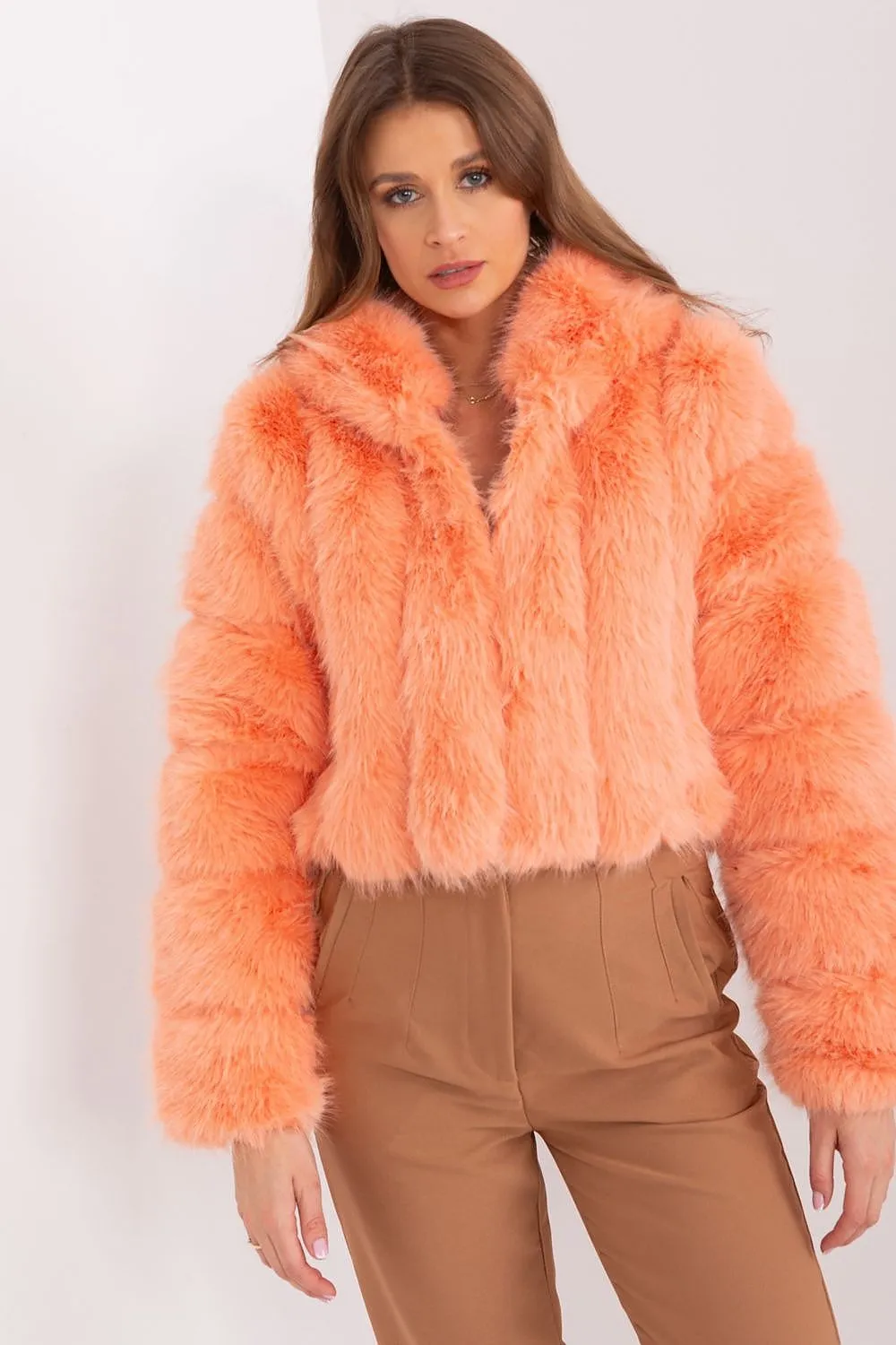 AT Fuzzy Cropped Jacket