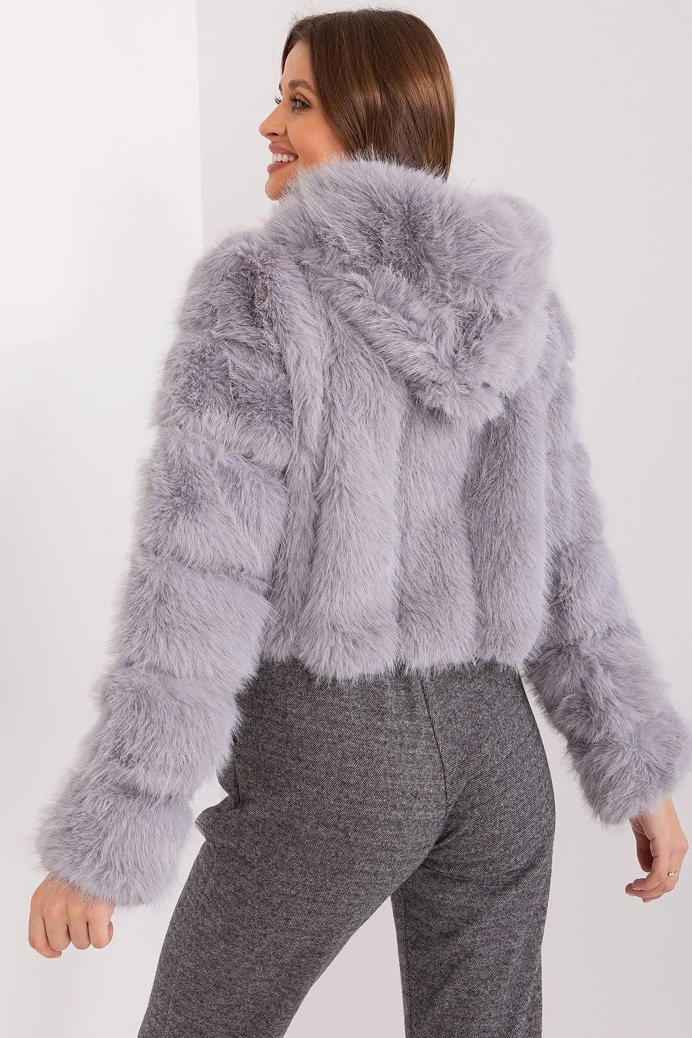 AT Fuzzy Cropped Jacket