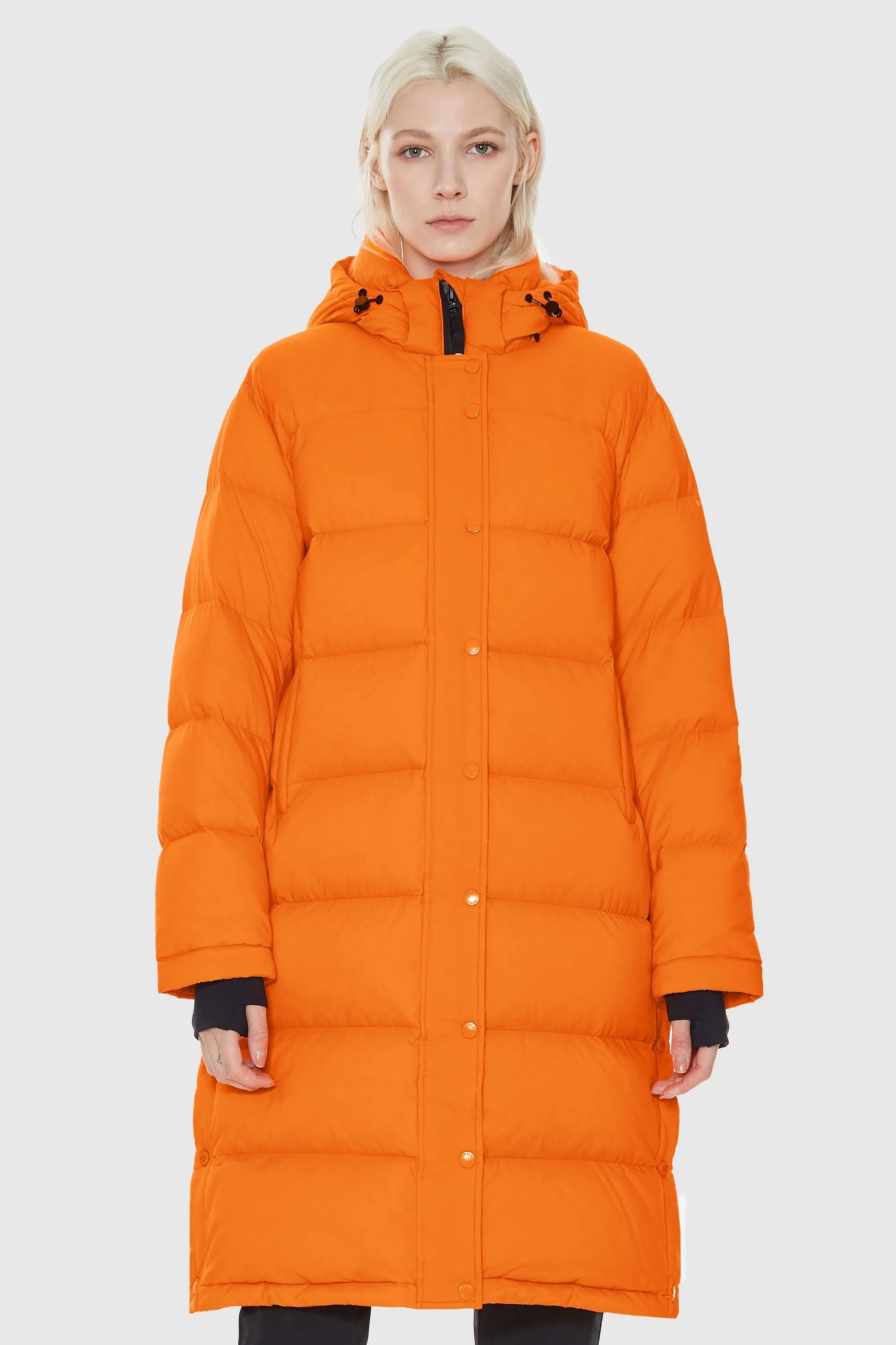 Aurora Long Detachable Hooded Down Jacket