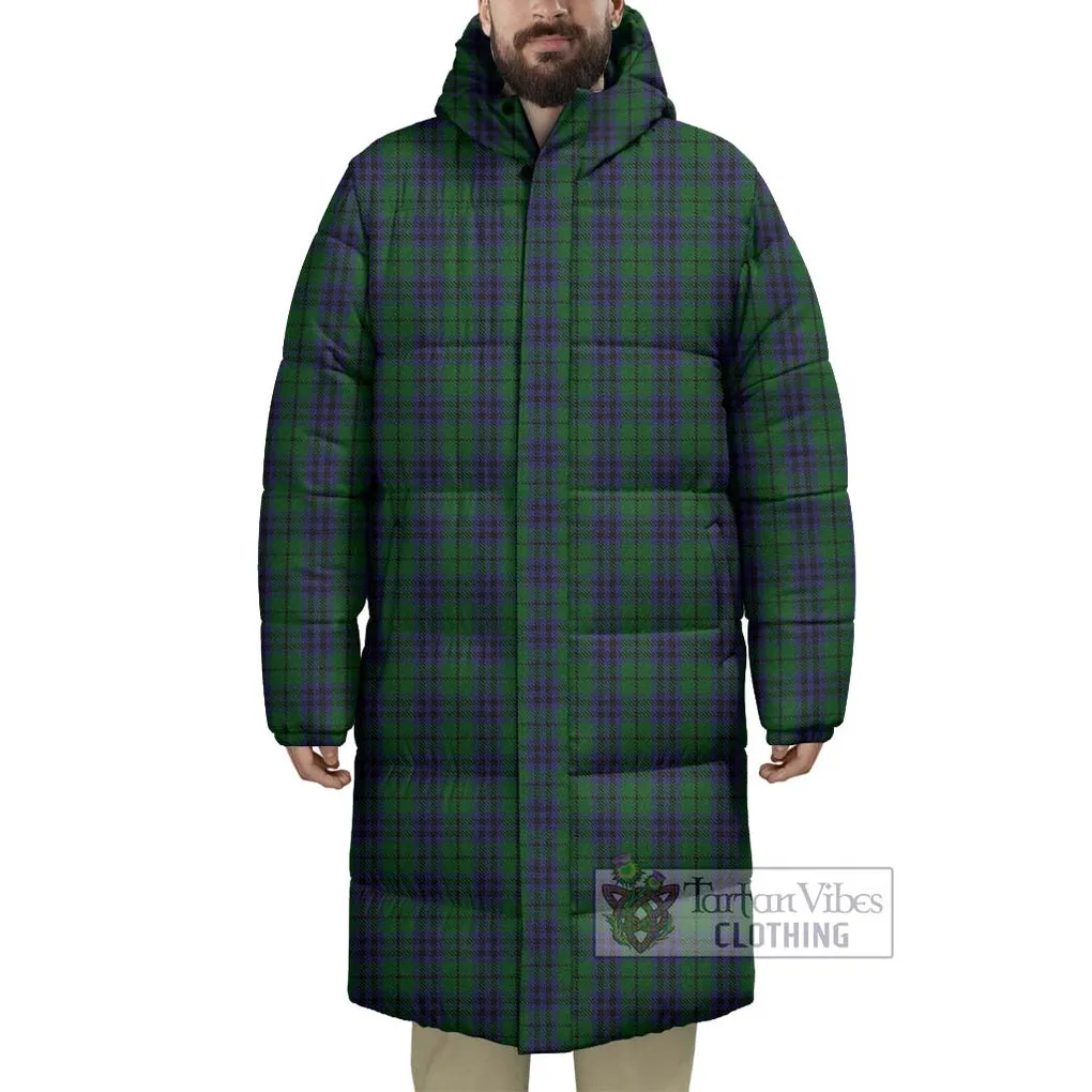 Austin Tartan Long Down Jacket