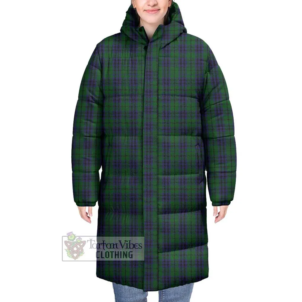 Austin Tartan Long Down Jacket