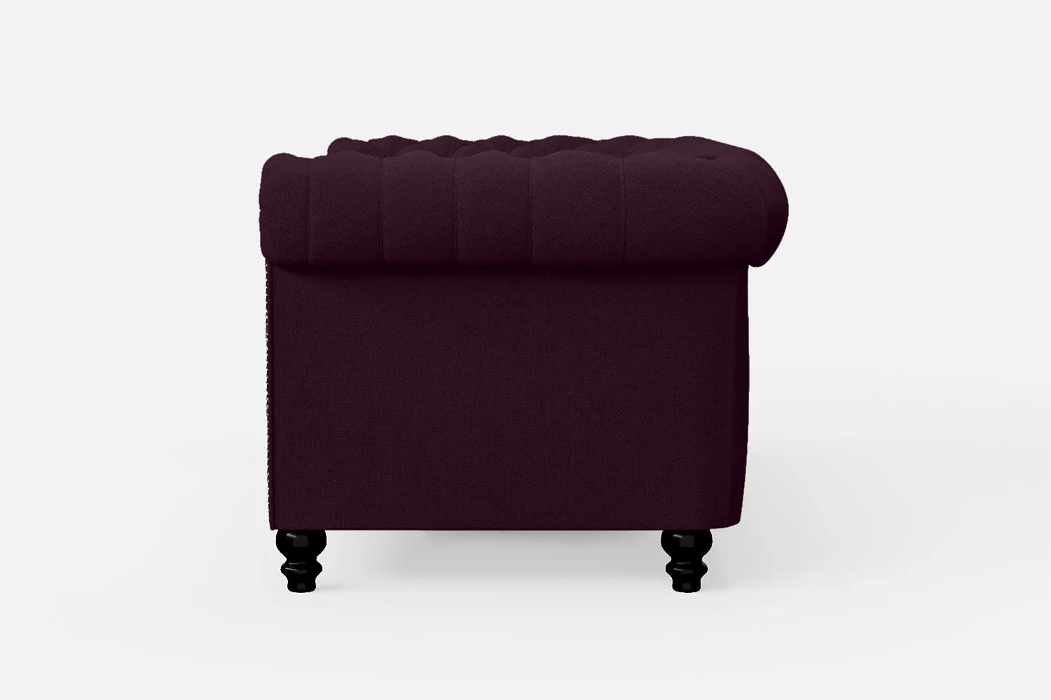 Aversa 2 Seater Sofa Purple Linen Fabric