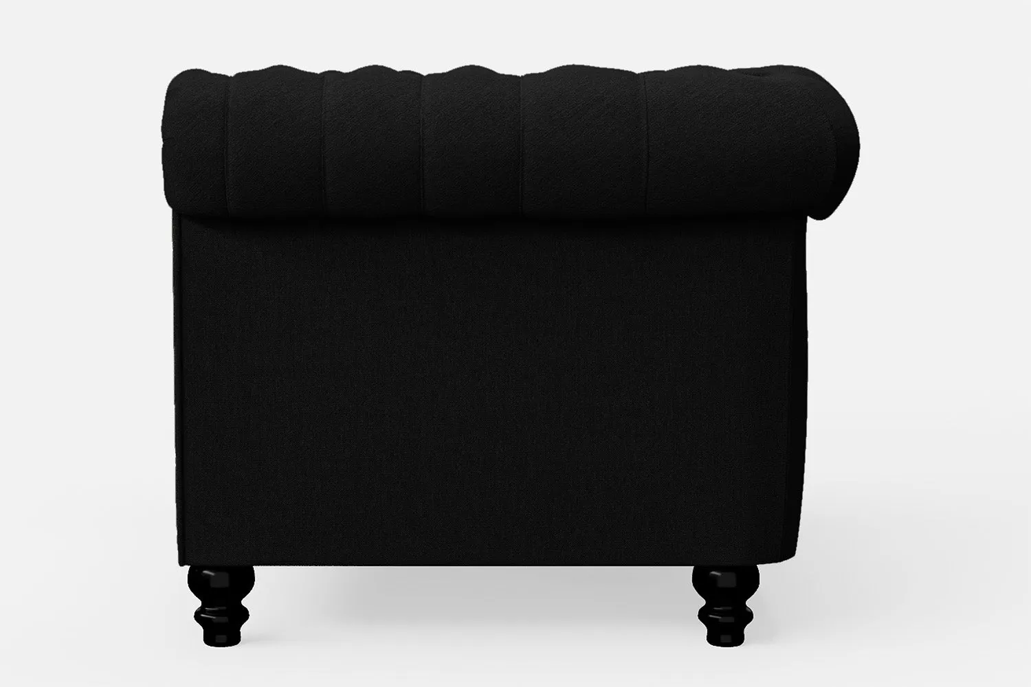 Aversa Armchair Black Linen Fabric