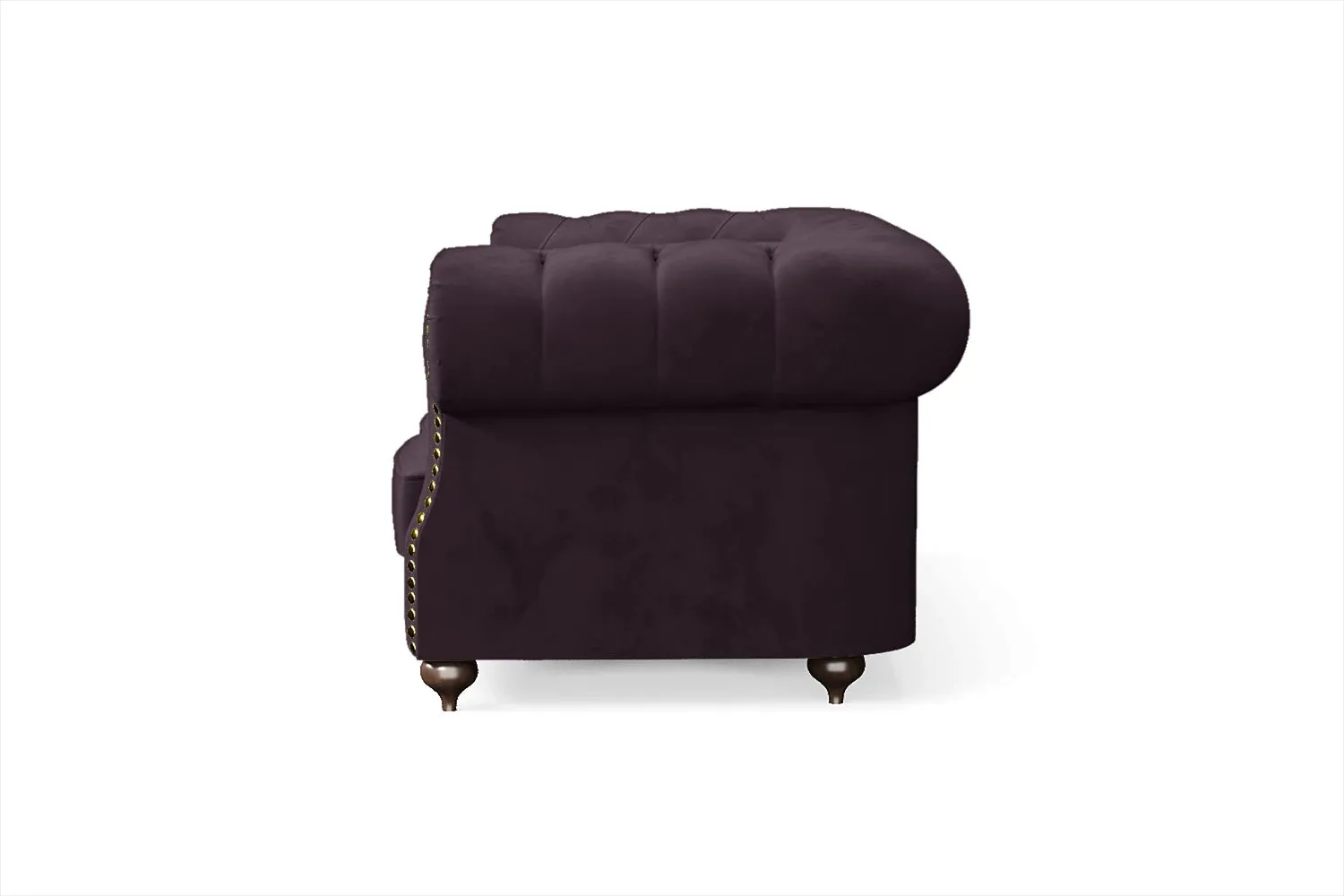 Bitonto 2 Seater Sofa Purple Velvet