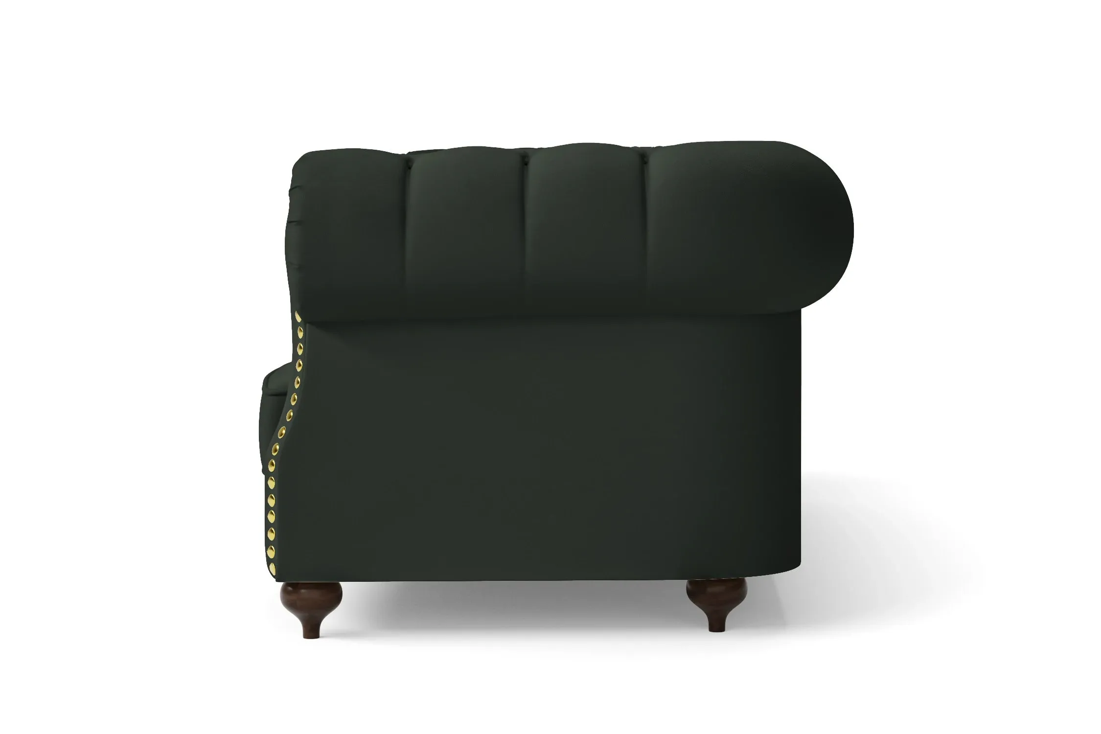 Bitonto Armchair Green Leather