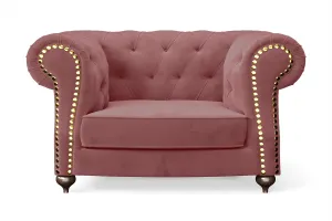 Bitonto Armchair Pink Velvet