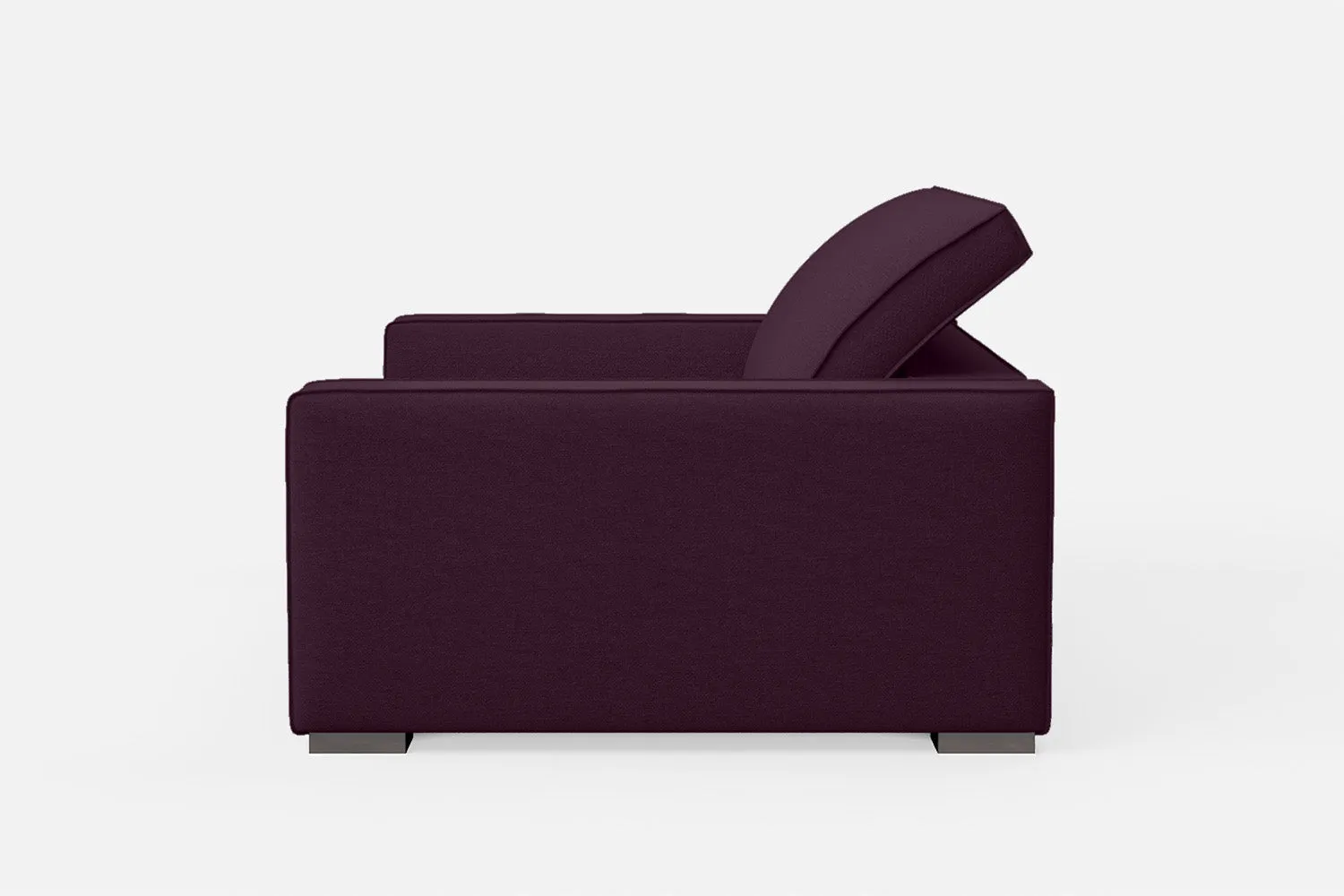 Bolzano 2 Seater Sofa Purple Linen Fabric