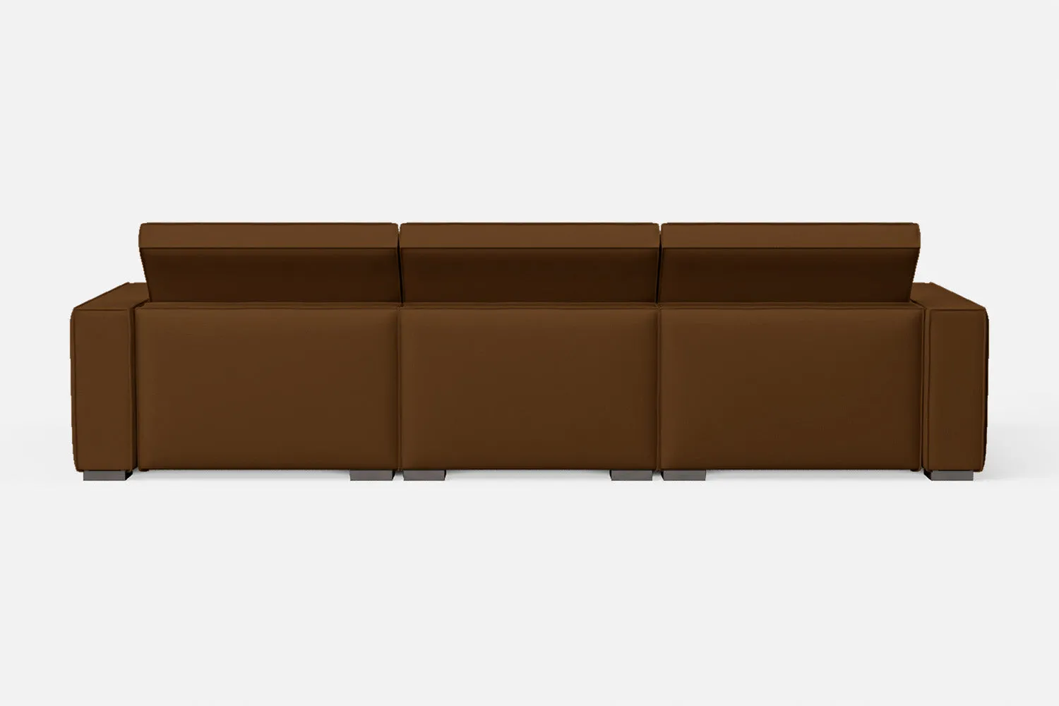 Bolzano 4 Seater Sofa Walnut Brown Leather