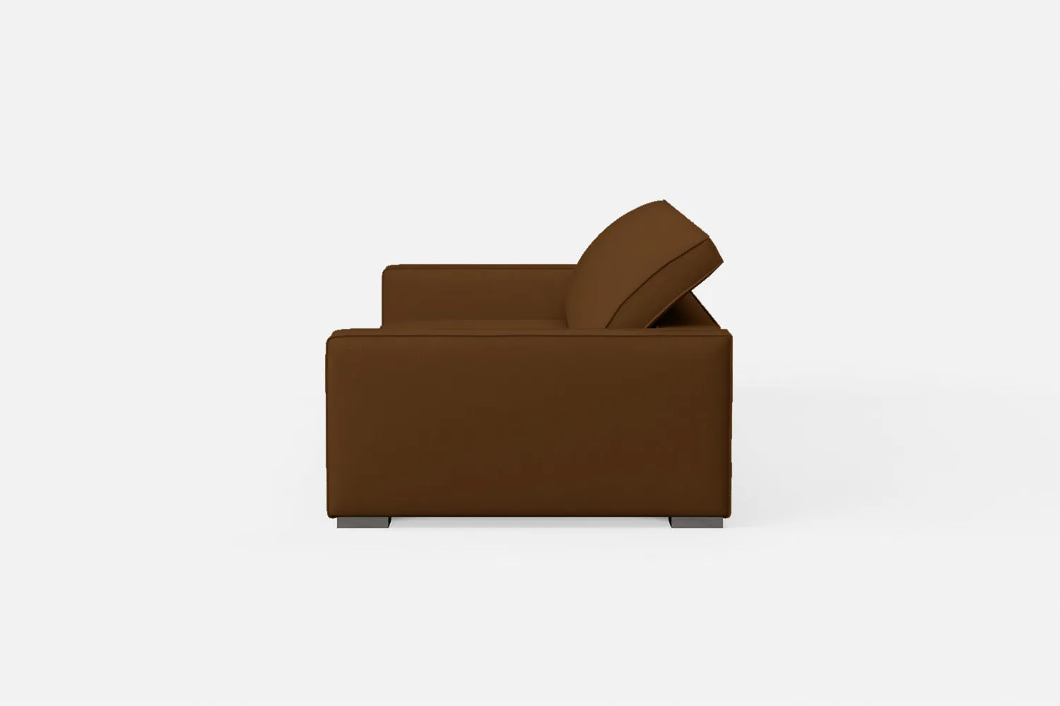 Bolzano 4 Seater Sofa Walnut Brown Leather