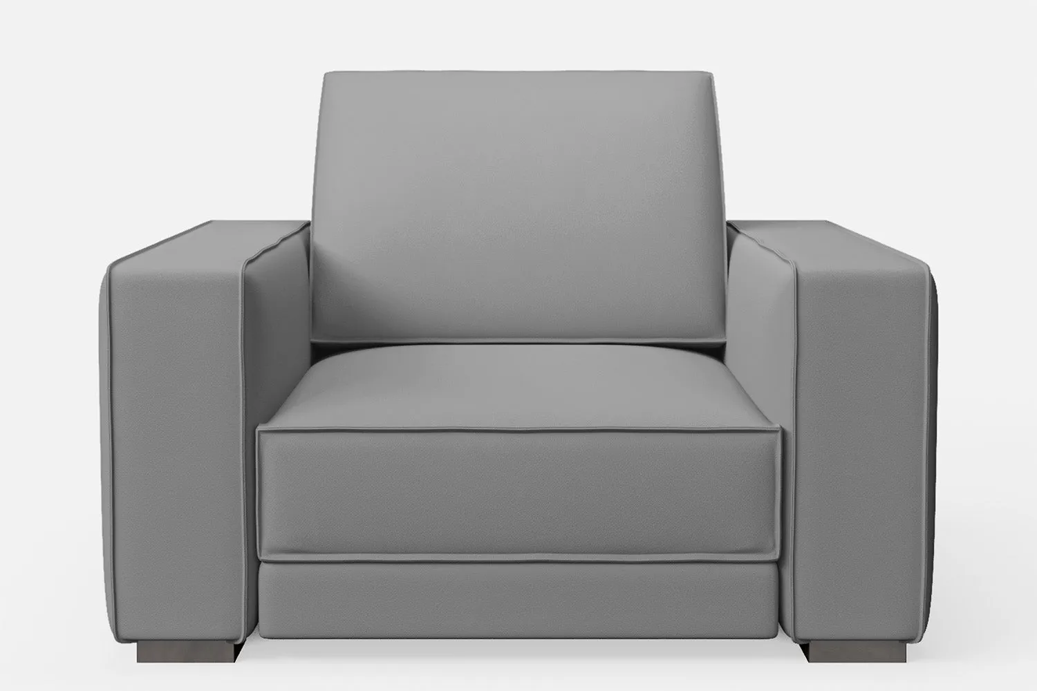 Bolzano Armchair Grey Leather