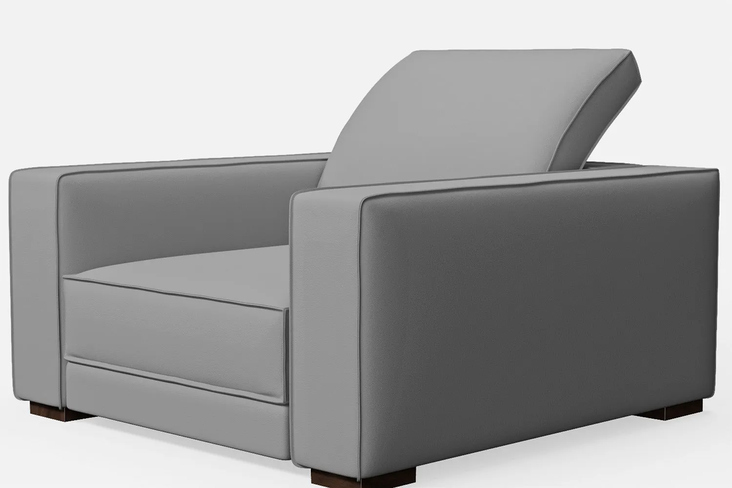 Bolzano Armchair Grey Leather