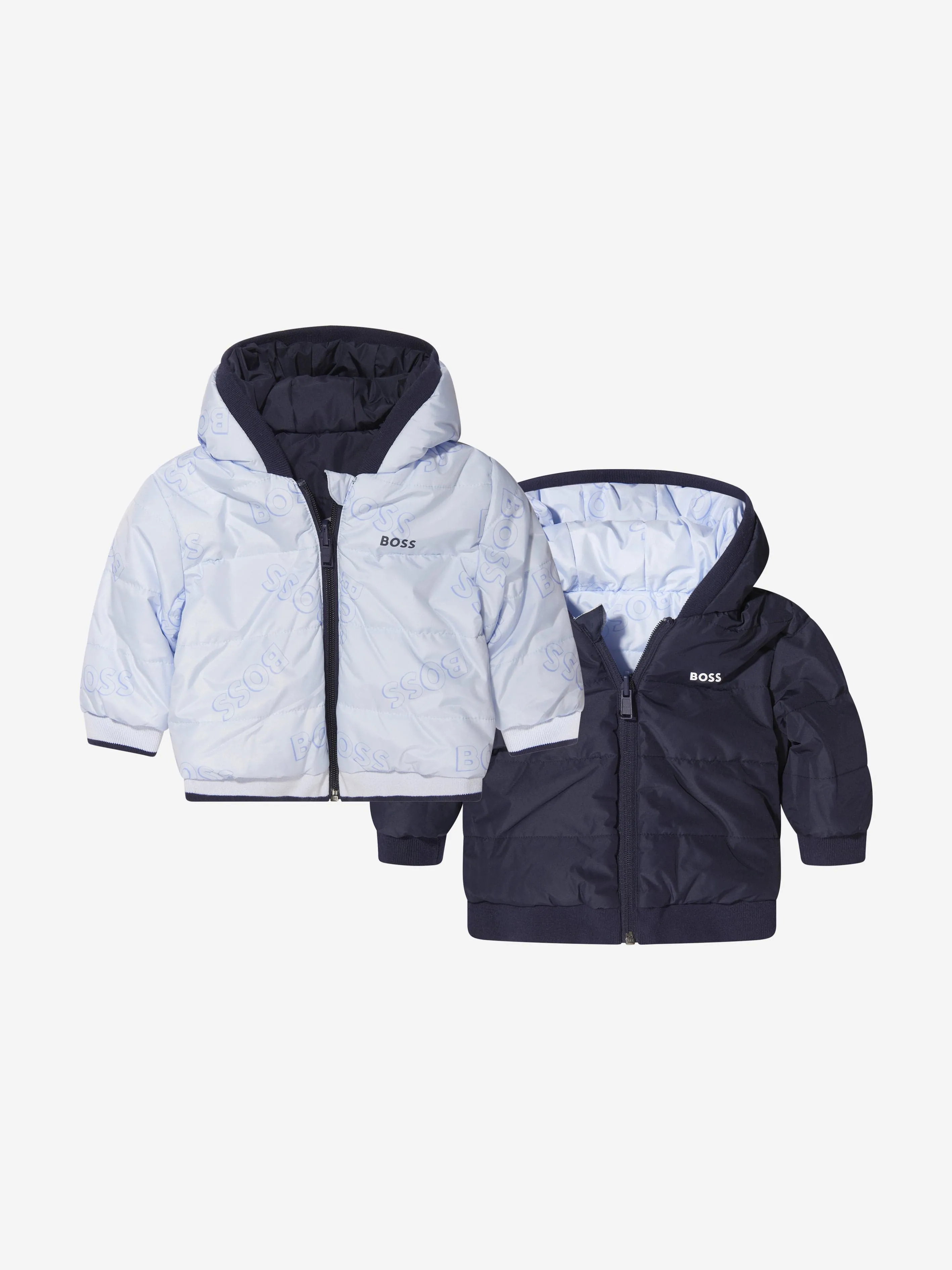 BOSS Baby Boys Reversible Puffer Jacket