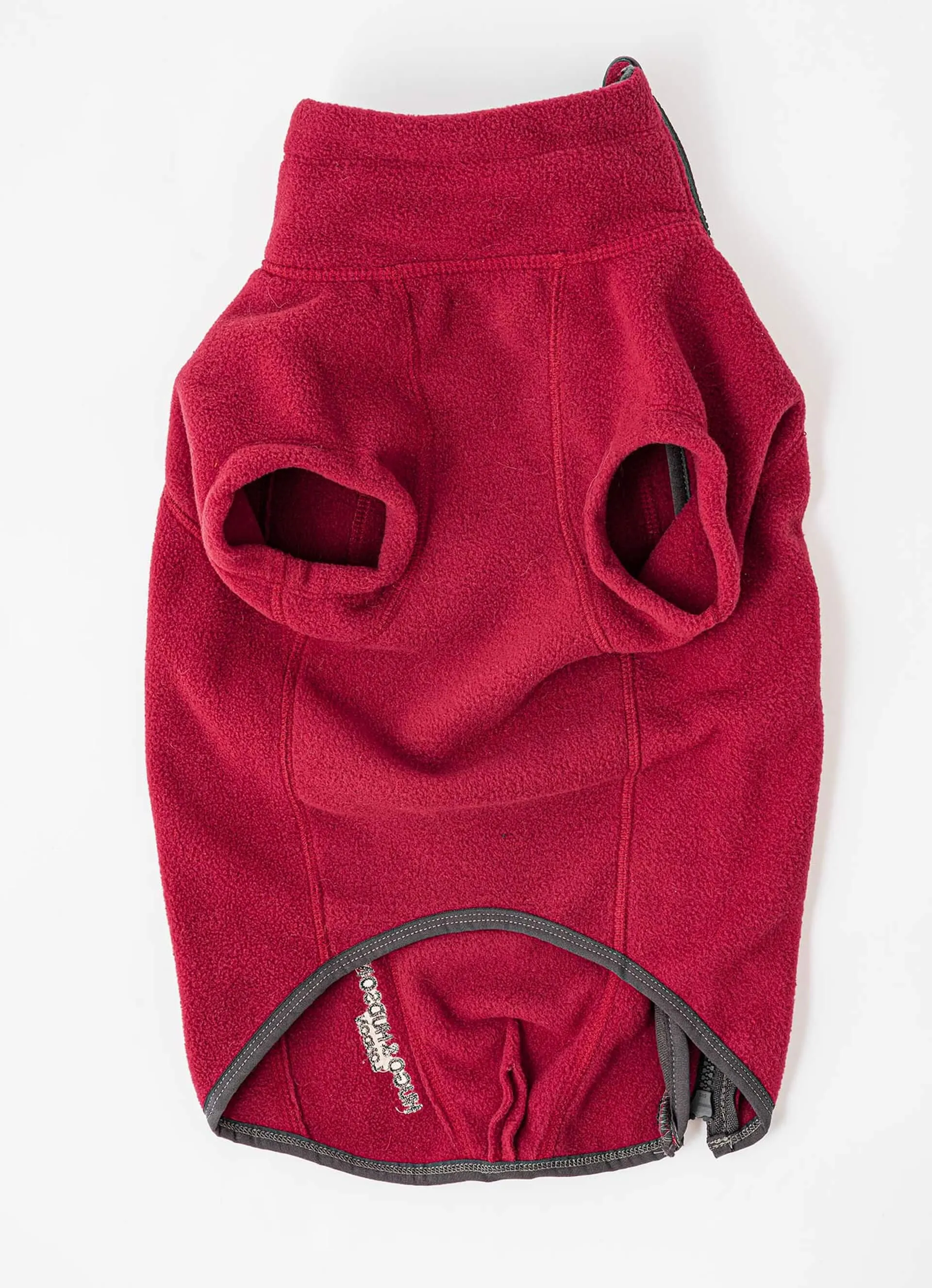 Burgundy Cosy Warm Fleece Dog Jacket