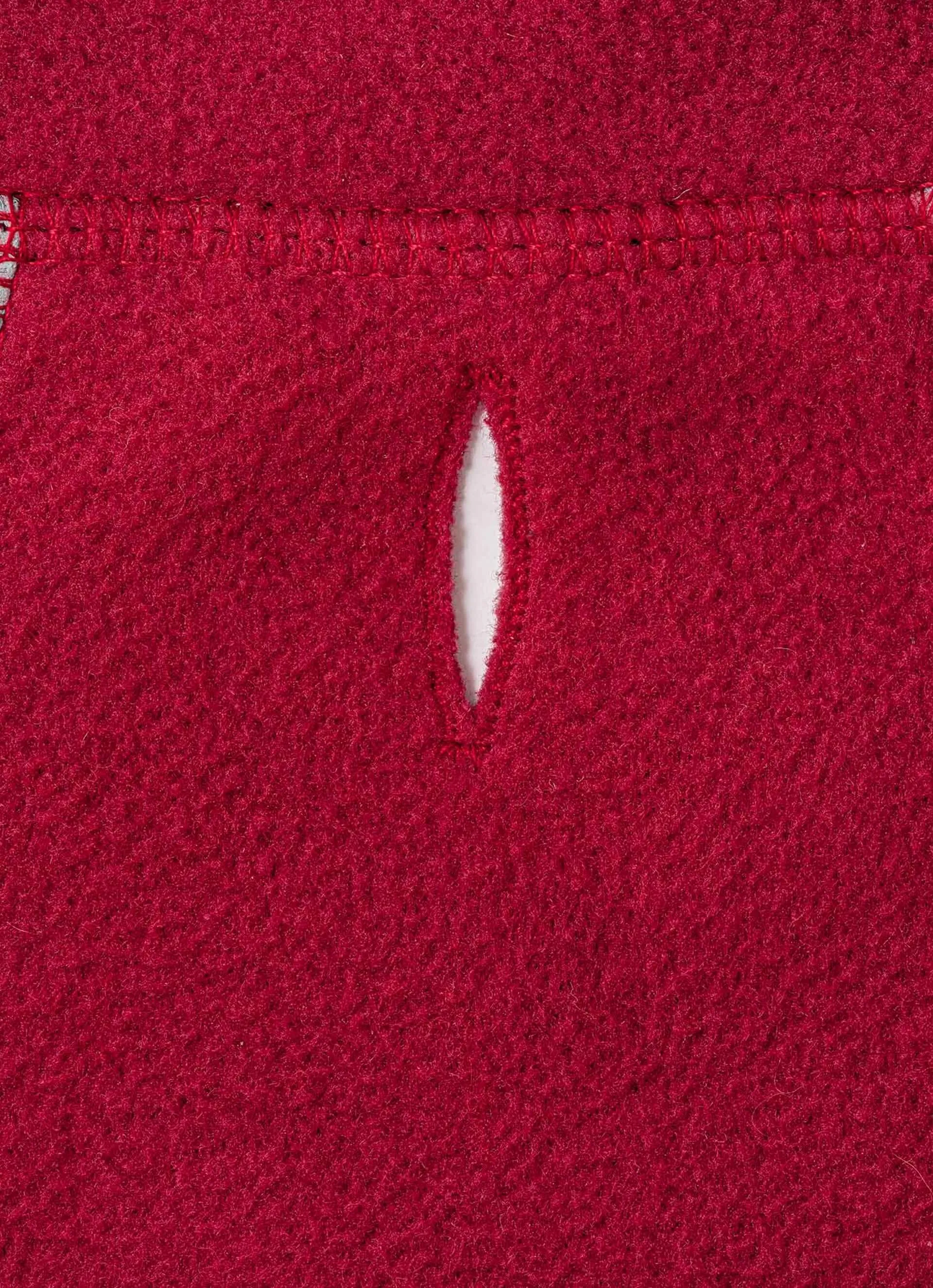 Burgundy Cosy Warm Fleece Dog Jacket