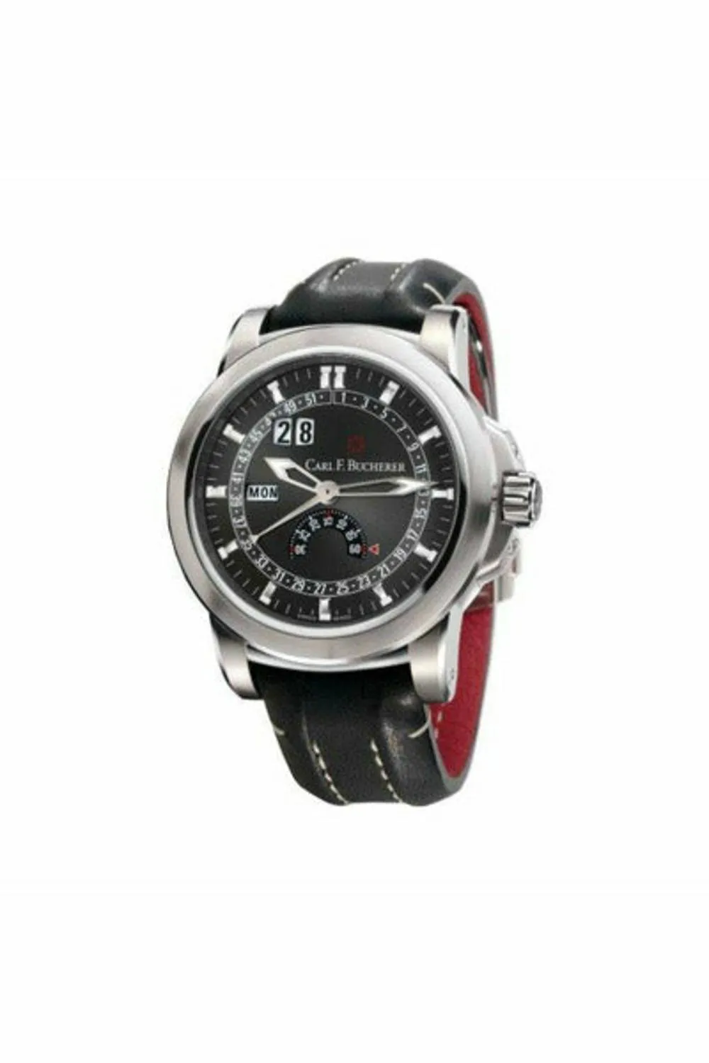 carl f. bucherer patravi calendar men's watch 42.6mm stainless steel men's watch