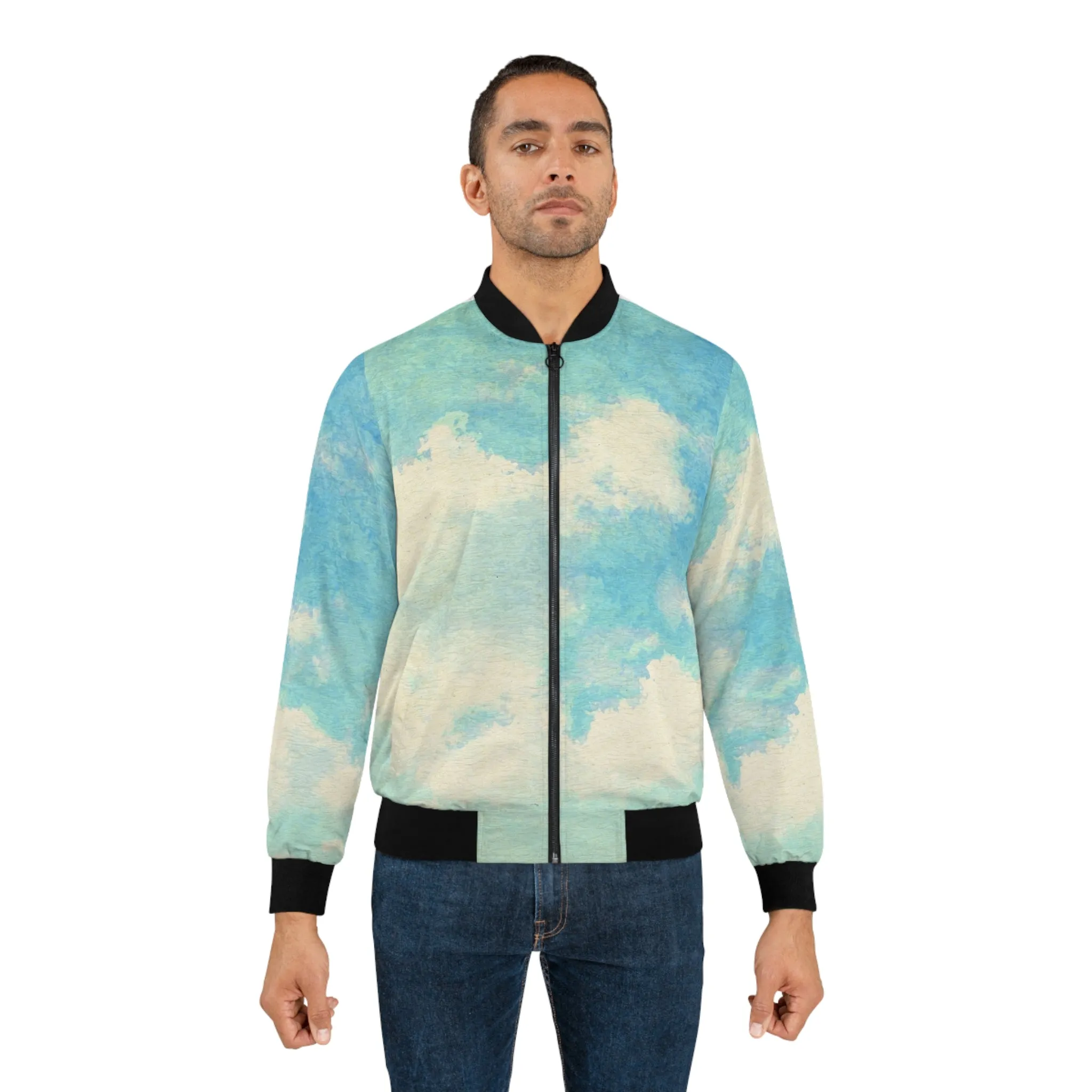 Cloud aesthetic Bomber Jacket