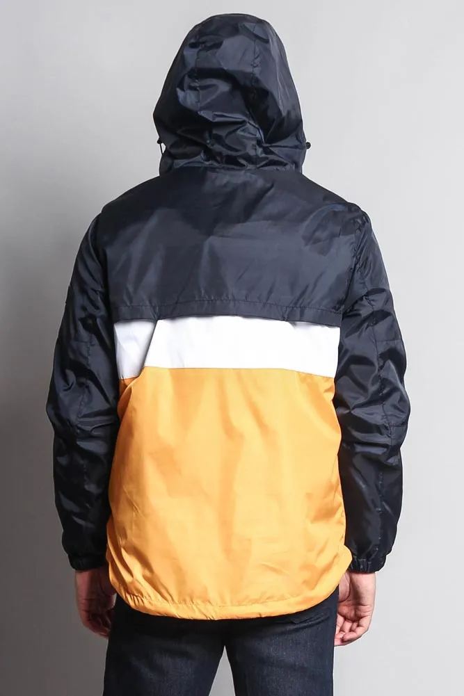 Contrasting Wind Breaker Hoodie