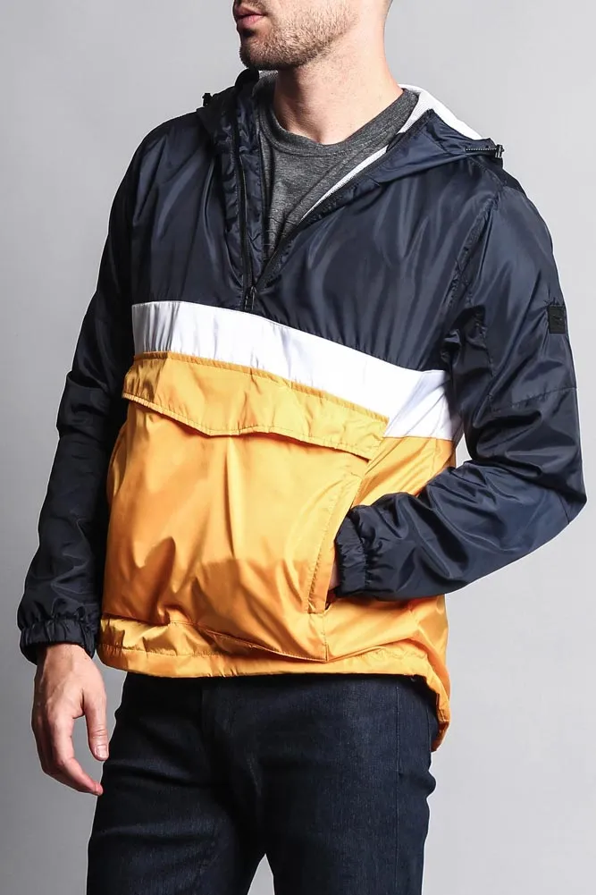 Contrasting Wind Breaker Hoodie