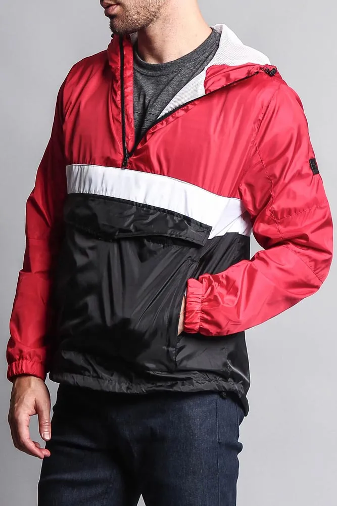 Contrasting Wind Breaker Hoodie