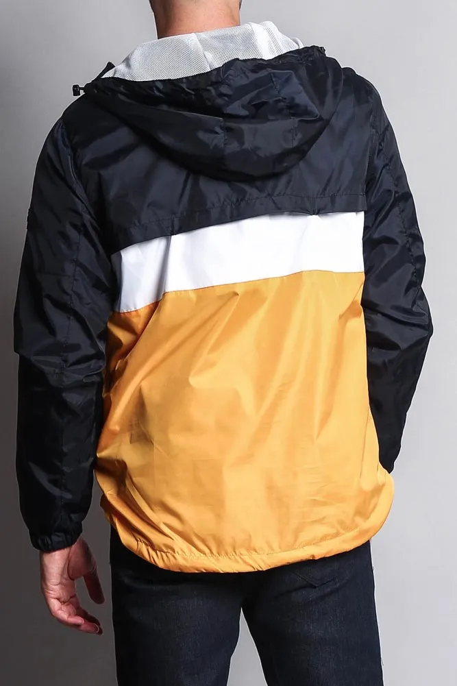 Contrasting Wind Breaker Hoodie