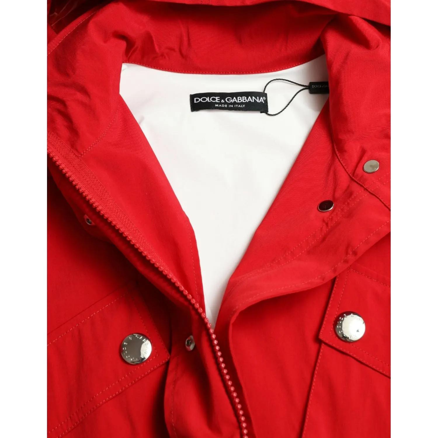 Dolce & Gabbana Elegant Red Long Sleeve Jacket