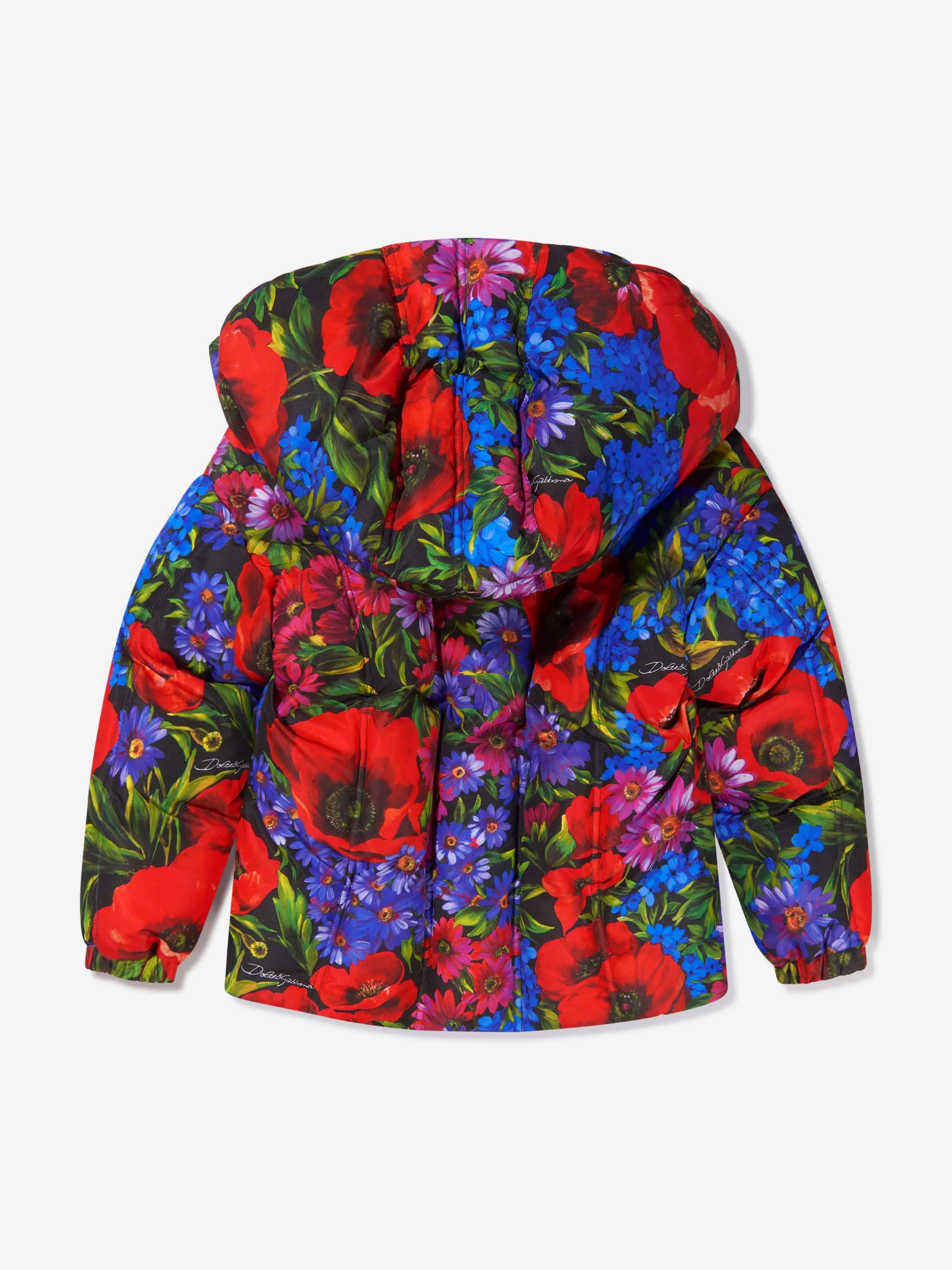 Dolce & Gabbana Girls Floral Down Padded Jacket