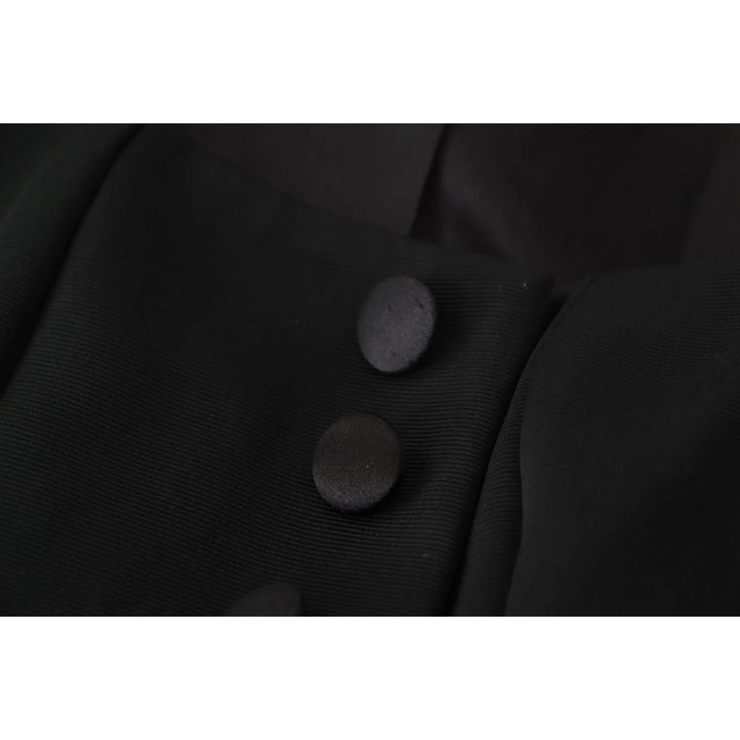 Dolce & Gabbana Sleek Black Snap Jacket with Silk Lining