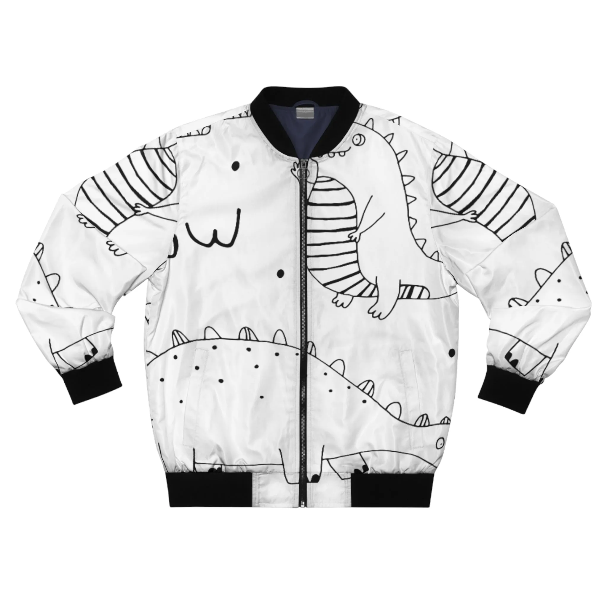 Doodle Dinosours - Inovax Men's Bomber Jacket