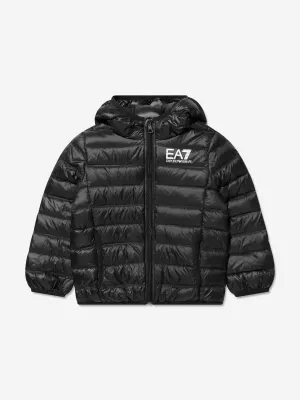 EA7 Emporio Armani Boys Down Padded Lightweight Jacket in Black