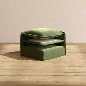 Elevate Comfort Layer Set for End Chair | Luxury Velvet in Olive