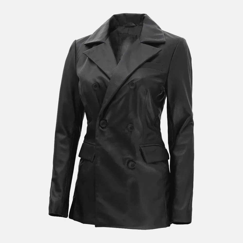 Esme Echelon Women's  Leather Blazer Jacket