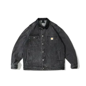 Faire Echo washed PU denim Work Jacket