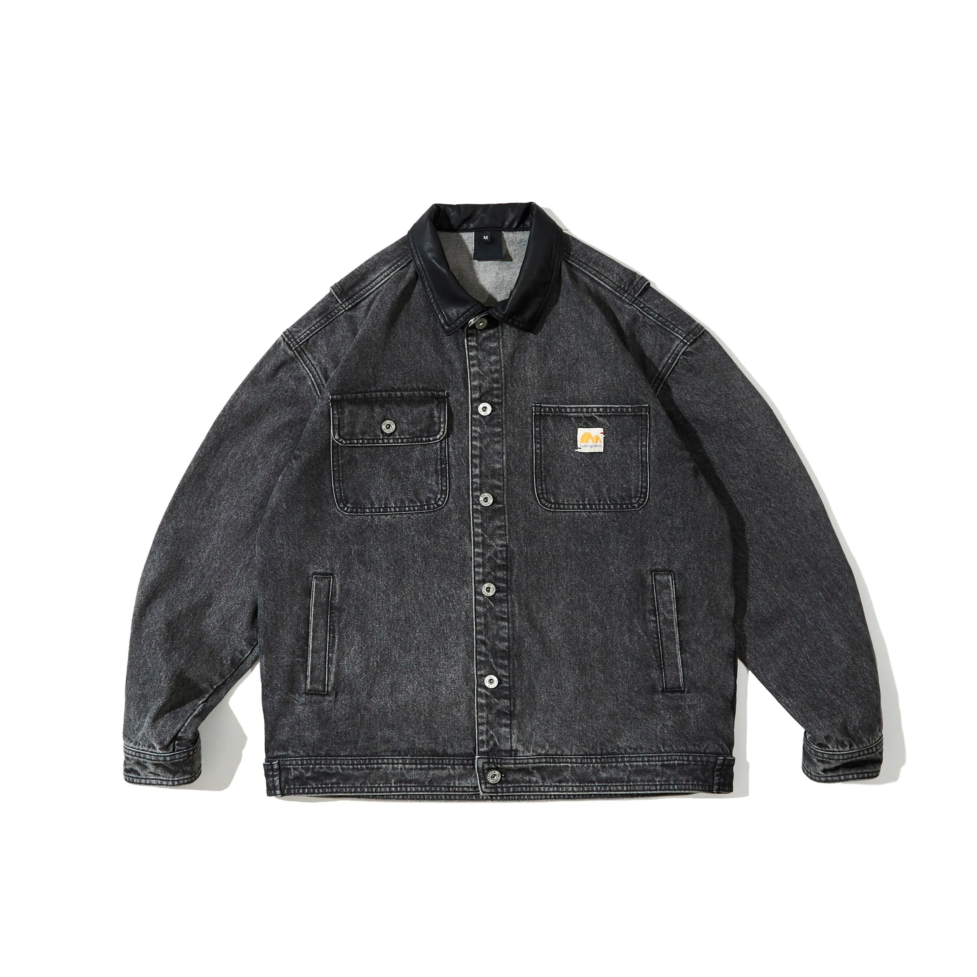 Faire Echo washed PU denim Work Jacket