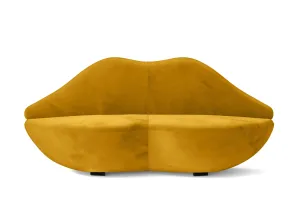 Grosseto 3 Seater Sofa Yellow Velvet