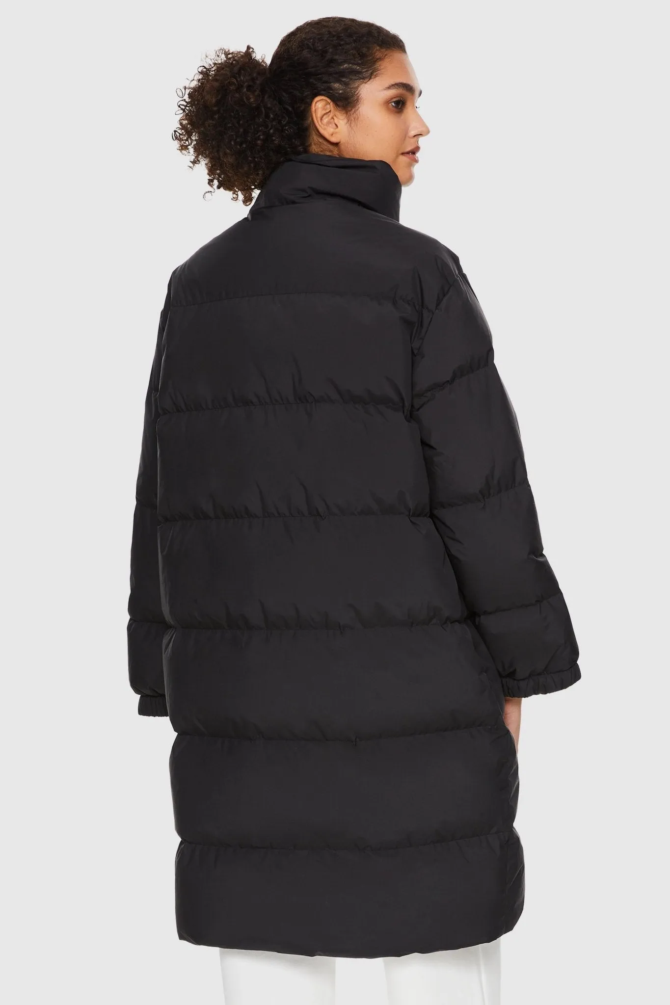 High Collar Long-sleeve Puffer Jacket