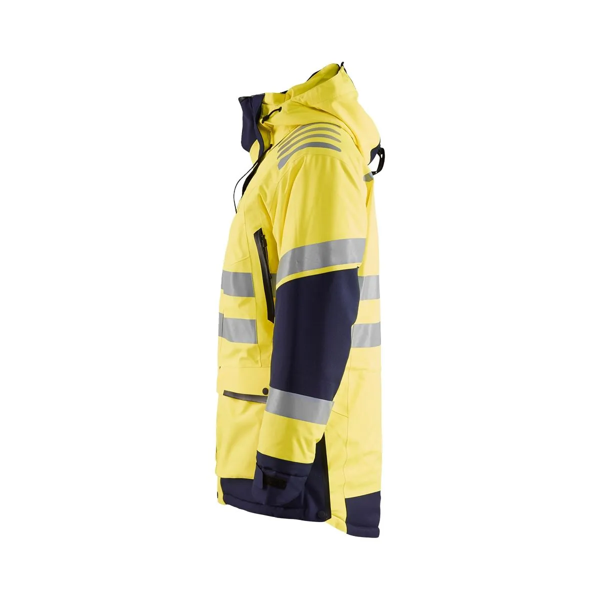 High&#x20;Vis&#x20;Parka&#x20;Evolution&#x20;4469&#x20;High&#x20;Vis&#x20;Geel&#x2F;Marineblauw&#x20;-&#x20;Bl&#xE5;kl&#xE4;der