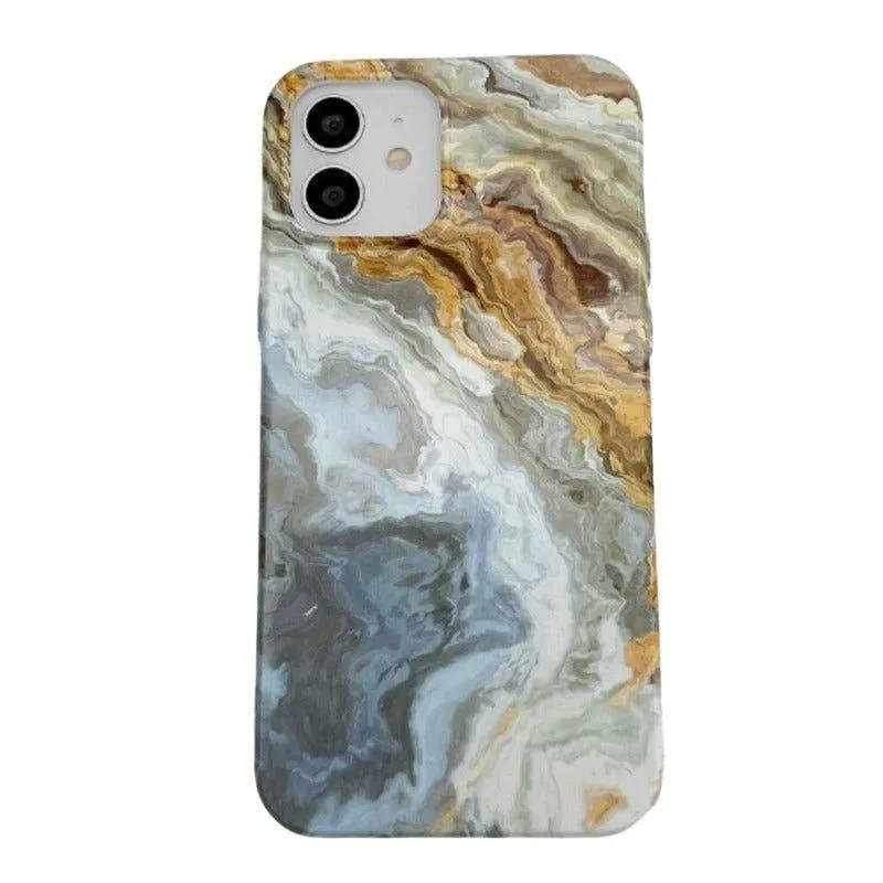 Ideo Marble Prints Impact Resistant Slim iPhone Case