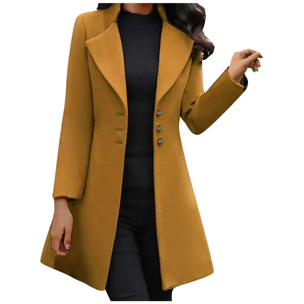 Janna Coat - Modischer Damen Wintermantel mit langen Ärmeln